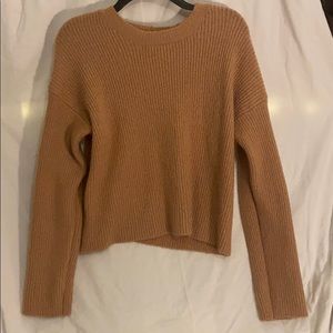 Forever 21 peach M sweater slightly cropped